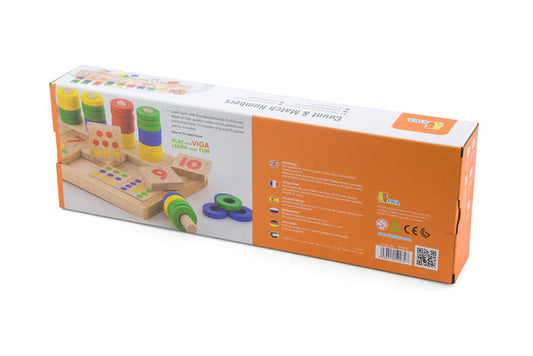 Viga Wooden Count and Match Numbers