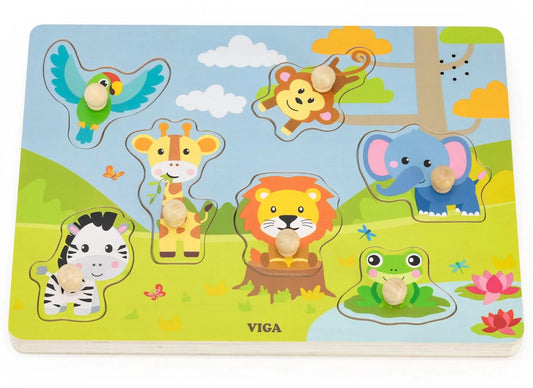 Viga Jungle Animals Sound Puzzle