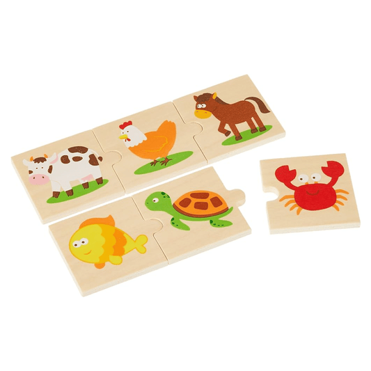 Viga Wooden Categorising Puzzle Set
