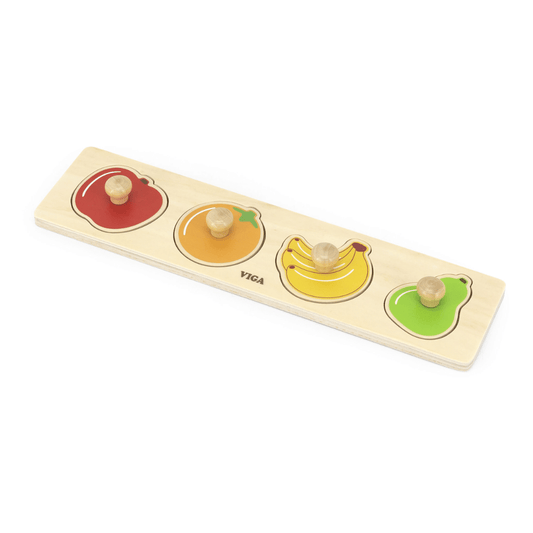 Viga Wooden Fruits Knob Puzzle (4pc)
