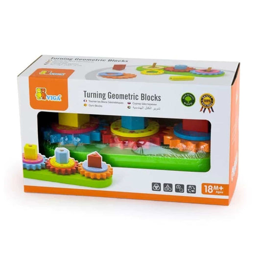Viga Wooden Turning Geometric Blocks